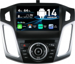 SXAUTO Android 14 autoraadio Ford Focusile (2012-2017) - Juhtmevaba CarPlay Android auto - 4G + 64G - Kaamera + mikrofon - DAB roolijuhtimine Dual-Band WiFi 360 Cam Bluetooth - 2 DIN IPS 9 tolli