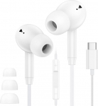 Kabelgebundene Kopfh&ouml;rer USB C f&uuml;r iPhone 17 Pro Max 16 Plus 16e 15, Typ C Kopfh&ouml;rer mit Mikrofon f&uuml;r Samsung Galaxy S25 Ultra S24 S23 S22 A16 A17 5G A26 A36 A54 A55 A56, In-Ear-USB-C-Ohrh&ouml;rer mit