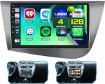 9-tolline [Incell puuteekraan] Android 15 autoraadio Seat Leon 2005-2012 juhtmevaba Carplay Android autole, 4+128G raadio Bluetooth/GPS/tagasi vaatekaamera/FM/RDS/EQ/WiFi/SWC/UIga