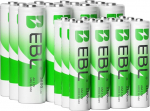 EBL AA AAA akupakk 24-st - AA aku 2800 mAh 12 tk koos AAA akuga 1100 mAh 12 tk 1,2 V NI-MH laetavad akud