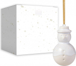 Nagu. by Villeroy & Boch Winter Glow Ornament Snowman Beige Tree Decorations J&otilde;ulukaunistused Dekoratsioon J&otilde;ulupuu kaunistused Premium portselanist
