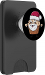 Sch&ouml;ner Cupcake im Weihnachtsmann-Look f&uuml;r Muffin-Grafik-Liebhaber PopSockets PopWallet f&uuml;r MagSafe