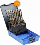PFERD Keermepuuride komplekt INOX, 19 tk, l&auml;bim&otilde;&otilde;t 1-10 mm, HSS-E Co5 N, DIN 338, 135&deg;, 25203703 - k&otilde;vadele ja rasketele materjalidele.