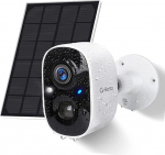 G-Homa Outdoor Surveillance Camera Battery with Solar Panel, Wireless WiFi Camera Outdoor, Solar WiFi Camera Surveillance Outdoor, PIR Motion Sensor, Long Time Standby, Cloud/SD Storage, IP65, 2-Way