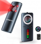 YONETE Bedbug Detector, Hidden Camera Detector, Anti Spy Detectors, GPS Tracker, RF Signal Scanner, Listening Device Finder, Rechargeable, for Travel, Car, Bathroom, Office, Hotel, Airbnb