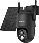 NETVUE 2K Outdoor Solar Surveillance Camera, 360&deg; PTZ Camera Surveillance Outdoor Battery, Wireless WiFi Camera Outdoor with Colour Night Vision, PIR, Automatic Tracking, 2-Way Audio, IP65
