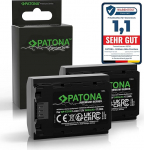 PATONA 2 x Premium NP-FZ100 aku 2400 mAh asendusaku, mis &uuml;hildub Sony Alpha 6600 6700 A6600 A6700 A1 A9 9 R S II A7 III IV A7R 7 C 7CR 7S 7R A7III R V R3 R4 FX3 FX30 A7C2 A7 7R3