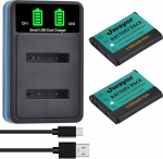 2tk 1200mAh EN-EL19 NP-BJ1 aku + USB laadija Nikon Coolpix W150 S33 S32 S100 S2500 S2800 S3200 S3500 S3600 S4100 S5200 S5300 0 S65 00 S6600 S6800 S6900 S7000 jaoks