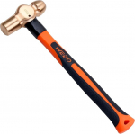 WEDO Spark-Free Ball Pein Hammer, &uuml;mmargune v&auml;ike vasar klaaskiust k&auml;epidemega, plahvatuskindel &uuml;mmargune kahepealine vasar, riistvarat&ouml;&ouml;riist, ber&uuml;lliumvask, BAM/FM/DIN standard 910 g, 350 mm, 14 tolli