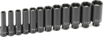 Grey Pneumatic (9712MDG 1/4" Drive 12-osaline s&uuml;gav metriline magnetiline l&ouml;&ouml;gikinnitusmuhvikomplekt