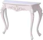 Half Moon Console Table, Vintage Antique Wood Entrance Table for Hallway, Elegantne diivanilaud elutuppa ja magamistuppa, Traditsiooniline dekoratiivne aksessuaarm&ouml;&ouml;bel