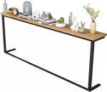 Ablage hinter Sofa Schmale, Lange Konsolentische F&uuml;r Platzieren Von Schl&uuml;sseln Und Helmen - R&uuml;ckseite des Couchtisches Aus Naturholz, F&uuml;r Wohnzimmer/Studio(Style-A,130x20x100cm/51x8x39in)