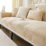 Diivanikate 1 2 3 4-kohaline diivanikate, diivanikate nurgas diivanikate, diivanikatted L-kujuline diivanikate, diivanikatted istmele, diivanikaitse libisemisvastane, hele kohv, 110 x 210 cm.