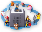 Cloud Blue for Toniebox Magnetic Shelf Compatible with 20 Tonie Figures and Tonie Box Cloud Shelf for Children Hearing Figures Tonies Magnetic Shelf Children's Room Furniture