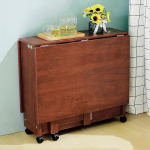 Kokkupandav laud, ruumi s&auml;&auml;stev k&ouml;&ouml;gilaud ratastega, liikuv kokkupandav s&ouml;&ouml;gilaud, pikendatav disain, suur laud, sobib ideaalselt k&ouml;&ouml;ki, hommikus&ouml;&ouml;ginurka, baari, elutuppa