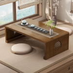 Moodne Jaapani stiilis kohvilaud kokkupandavate jalgadega s&ouml;&ouml;gitoa p&otilde;randale meditatsiooniks elutuba magamistuba kodukontor lugemisruumile