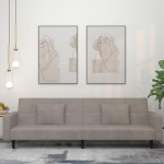 ShGaxin 375816 2-kohaline diivanvoodi 2 padjaga, helehall samet, Lounge diivan, diivanid ja diivanid, Relax diivan, diivan elutuppa