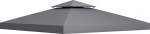 Outsunny Ersatzabdeckung f&uuml;r Pavillon, 3 x 3 m, 2-st&ouml;ckig, Tiefgrau (nur obere Abdeckung)