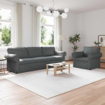 Modulares Ecksofa-Set 2 Teile Hellgrau Stoff modernes ergonoomiline diivan 155 cm