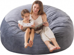 EDUJIN Bean Bag toolid: T&auml;iskasvanute 48-tolline m&ouml;&ouml;blikott, mis on t&auml;idetud &uuml;lipehme hollandi sametkattega, &uuml;mmargune kohev diivan &uuml;hiselamu ja elutoa jaoks, 4ft
