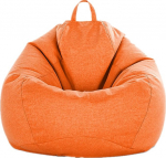 P&otilde;randapadi Laisk diivanil Bean Bag Tatami Single elutoa m&ouml;&ouml;bel Bean Bag Vooderdamata 100 cm x 120 cm oranž (ilma t&auml;iteaineta)