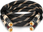 SKW Upgrade RCA Audiokaabel 2 x RCA kuni 2 x RCA isendiga, iselukustuva pistikuga, RCA kaabel &uuml;hilduv CD, v&otilde;imendi, dekoodri jaoks - 1,5 m