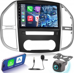 [4G + 64G] Androidi autoraadio Mercedes Benz Vito W447 2014-2020 juhtmevaba Carplay & Android Car, 9-tolline IPS puuteekraan koos GPS, WiFi, 32EQ, Bluetooth 5.0, FM/RDS raadioga.