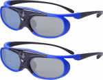 Cocar 3D prillid aktiivse katikuga 3D DLP Link laetavad 3D prillid Acer ViewSonic BenQ Optoma Philips Panasonic Vivitek Dell Jmgo Cocar Cocar Cocar 3D projektorid Sinine