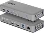 StarTech USB-C dokkimisjaam, Dual 4K 60Hz HDMI MST dokk, 100W Power Delivery s&uuml;learvuti laadimine, 1GbE, juhita, Windows