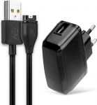 subtel laadija + USB-kaabel 1 m &uuml;hildub Garmin Fenix 7, 6 Pro 6X, Vivoactive 4 Smartwatch Fitness Tracker k&auml;ev&otilde;ru asenduslaadimiskaabel laadija 1A pistikuga