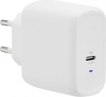 Amazon Basics USB C seinalaadija 1 port 65W GaN s&uuml;learvutitele, tahvelarvutitele ja telefonidele koos toiteallikaga, valge (mitte PPS), 5,61 x 2,87 x 5 cm