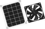 Natudeco 6V 10W Solar Power Panel Extractor Fan Portable USB Solar Charger for Greenhouse Chicken Coop Attic Roof Outdoor Ventilation