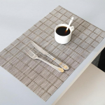 PVC kohvikumatted, 4 tk, kuumakindel ristk&uuml;likukujuline, kaasaegne kohvikumatt k&ouml;&ouml;gi, kodu, s&ouml;&ouml;gitoa laua, restorani jaoks, 45 x 30 cm, kohvi