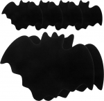 VICASKY Fledermaus Tischsets Schwarzes Einzigartiges Design aus Filz Halloween 6 St&uuml;ck W&auml;rmeisolierend und Robust Kreative Tischdekoration f&uuml;r Party und Abendessen