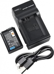 DSTE Li-ion aku ja Micro USB laadija Sobib Sony NP-FW50, ZV-E10, RX10 IV, A7, A3000, A6000, A6100, A6300, A6400, A6500, NEX-3, NEX-5, NEX-6, NEX-7 jaoks.