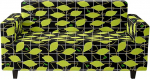 ENEN Diivanikate Stretch, Lemon Print Diivanikate Elastne 1/2/3/4-kohaline diivanikate Libisematu kaitsekate diivanile, diivanikatted, diivanikate, diivanikatted, diivanikatted (must ruuduline, 4-kohaline)
