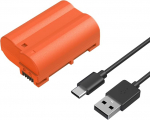 SMALLRIG EN-EL15C 2400mAh USB-C aku Nikon ZR, Z6 III, Zf, Z8, 2.5H T&auml;ielikult laetud aku Nikon ZR, Z7, Z6, Z7 II, Z6 II, Z5, D850, D810, D810A, D780, D750, D610, D500 49 36 UK