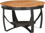 Tidyard Akaatsiapuidust tahke aksessuaarilaud Kohvilaud Industrial Style K&otilde;rvallaud Elutoa laud Kohvilaud Diivanilaud Teelaud 68 x 43 cm Raud