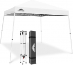 EAGLE PEAK 3 x 3 m kaldus jalad Pop-Up Gazebo v&auml;ljas UV kaitse 50+ veekindel kokkupandav kokkupandav Gazebo telkimiseks aiapidu (valge) E64 10 x 10 tolli