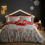 Bedlam - J&otilde;ulupadjakate Piparkoogimaja, Double Size (200 x 200 cm), p&ouml;&ouml;rdvoodipesu (2 v&auml;rvi), 2 x padjap&uuml;&uuml;rid, Piparkoogimehike pajalapitekk, j&otilde;uluvoodipesu, j&otilde;ulukaunistus, j&otilde;ulukaunistus