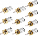 DC Schneckengetriebemotor 10 St&uuml;ck GA12-N20 DC 3 V/6 V/12 V N20 Mini Micro Metal Gear Motor mit Zahnrad DC Motoren DIY Kit(12V 300RPM)