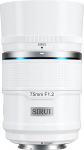 SIRUI Sniper 75 mm Autofocus Lens F1.2 APS-C Telephoto Lens for A5 A6 A7 FX A9 ZV-E Series Camera (E Mount, White)