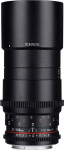 Rokinon Cine DS 100mm T3.1 ED UMC t&auml;iskaader teleobjektiiv Canon EF digitaalsetele SLR-kaameratele.