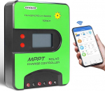 GCSOAR 40A MPPT Solar Charge Controller, 12V/24V Automatic Maximum PV 100V Charge Controller, Built-in WiFi Adapter with LCD Display for Gel Sealed Immersion AGM and Li-ion Batteries (WIFI) (TD2407)