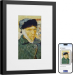 SwitchBot KI Art Frame 7.3'', Kabellos Digitaler Bilderrahmen, Elektronisch-Ink-Bilderrahmen, Extrem Lange Akkulaufzeit, Tisch und Wandmontage, Alexa Kompatibel, KI-Generierte Kunst