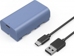 SMALLRIG aku NP-F550 3500mAh asendusaku Sony NP-F550 F570 F750 F770 F950 F960 F970, USB-C kiire laetav kaamera aku monitoridele, LED videovalgustitele, videokaameratele - 4331