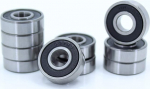 607RS-Lager mit Gummidichtung, Miniatur-Minikugellager, 607 RS-Chromstahllager, 7 * 19 * 6 mm(100tk)