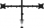 Unykach Dual Desk Mount for 2 Flat and Curved 10-32" Screens (up to 10kg Arm) - 2 Arms / 2 Heads - Adjustable & Rotatable VESA Max 100x100mm
