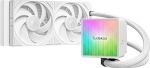 Sudokoo Nexaura 240 White CPU vesijahutus: AIO vesijahutus 240 mm 2x FDB PWM ventilaatoritega & ARGB PWM pump alates 2500-3600 RPM - CPU Cooler TDP 280W Intel LGA 1851/1700/1200/115X & AMD AM5/AM4 jaoks.