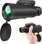 HURYSIN HD 8x42 Monocular - with HD Optical System, Improved Grip, Waterproof, Anti-Fog, Shockproof, Complete with GlassPak